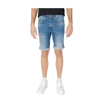 Gas Denim Shorts, male, Blue, W31, Blue Cotton Bermuda Shorts