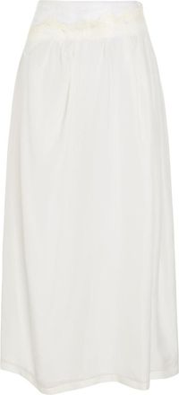 Maison Margiela Sellotape-effect Silk Midi Skirt - Ivory - 38 (UK6 / XS)