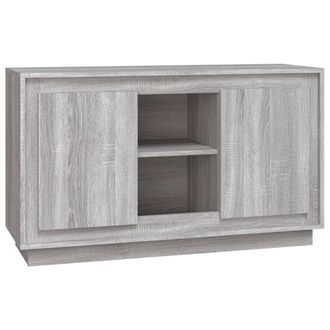 vidaXL Aparador De Madera Contrachapada Gris Sonoma 102x35x60 Cm Vidaxl
