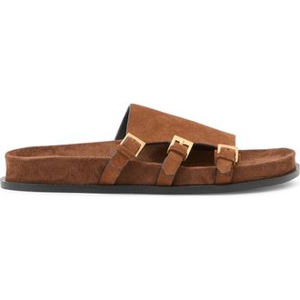 Reiss Lauren Slide Sandal in Tan at Nordstrom, Size 5.5Us