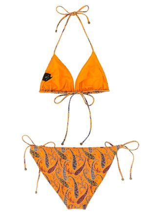 Etro Womens Orange Polyamide Bikini Clothing