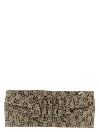 Gucci Womens Beige Silk Headband Accessory
