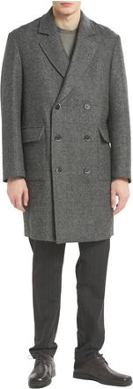 Barena Jassen, Heren, Grijs, M, Wol, Single-Breasted Coats