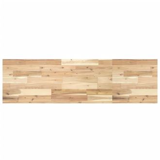 Berkfield Home Bathroom Vanity Top Untreated 140x40x4 cm Solid Wood Acacia in Brown | Size: 140 x 40 x 4 cm