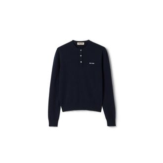 Miu Miu Cashmere Sweater, Woman, Navy, Size 42