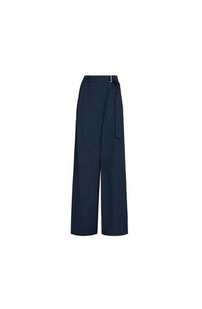 Brunello Cucinelli Dazzling chalk stripe trousers in Blue at Nordstrom, Size 44 It