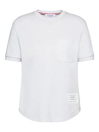 Thom Browne White Cotton T-shirt