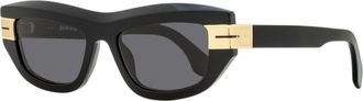 Palm Angels Womens Claire Cat Eye Sunglasses PERI10E 1007 Black 53mm