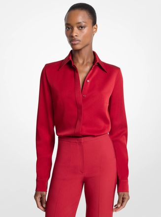 Michael Kors Hansen Satin Charmeuse Blouse