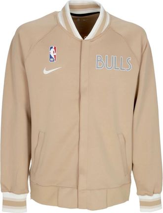 Nike Chicago Bulls City Edition Sweatshirt - Heren - Sportshirts - Bruin - XL - Polyester - Fitness