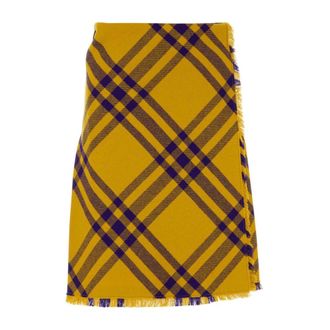 Burberry Short Skirts, female, Multicolor, Size: 2XS Embroidered wool skirt