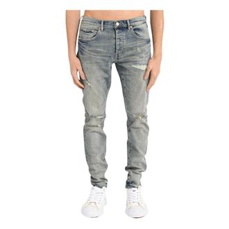 Purple Slim-fit Jeans, male, Gray, Size: W32 Slim-fit Jeans