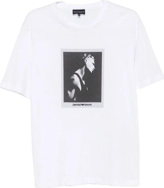 Emporio Armani Capsule T-shirts en Poloshirts WIT - Heren - T-shirts - Wit - L - Tops