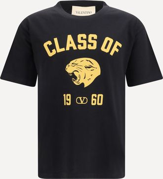 Valentino Panther print cotton T-shirt Male XL