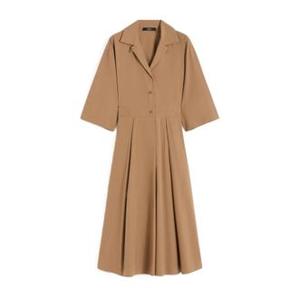 Max Mara Midi Dresses, female, Brown, Size: 2XS Padana Shirt Dress