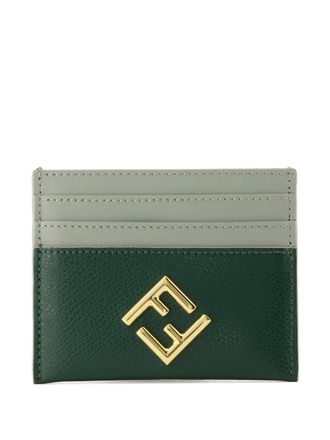 Fendi FF leather card holder - Green