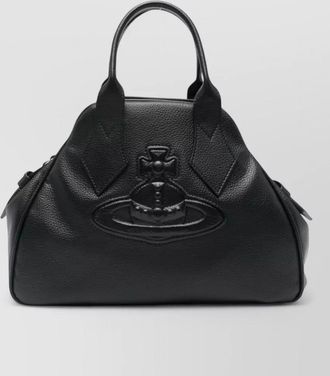 Vivienne Westwood structured texture shoulder bag tonal stitching top handles