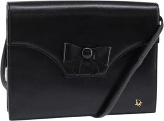 Dior Pre-owned Vintage Schoudertas - Dames - Vintage Schoudertas - Zwart - ONE Size - Leer - Vintage
