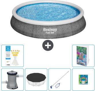 Bestway Piscina Bestway Fast Set Redonda - 396x84 Cm - 7-piezas S299