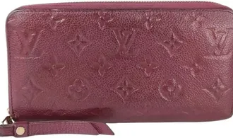 Louis Vuitton Monogram Empreinte Purple Raisin Monogram Empreinte Long Wallet (Bi-Fold) (Pre-Owned)
