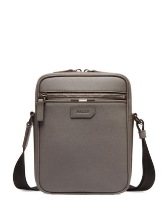 Bally ribbon-detail crossbody bag - men - Calf Leather - One Size - Neutrals