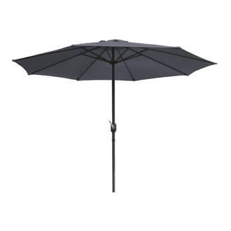 Concept Usine Parasol recta redondo &Oslash; 270 cm gris