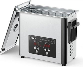OEM Limpiador Ultras&oacute;nico 6 L, M&aacute;quina De Limpieza Ultras&oacute;nica Profesional Con Cesta De Limpieza Y Pantalla Digital, Acero Inoxidable, 120 W Y 40 Khz, Par