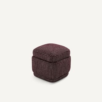 AM.PM Jacquard pied-de-poule poef, CLEOPHEE