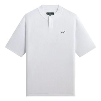 Kith Micro Waffle Tristan Henley White KHMA030213-101