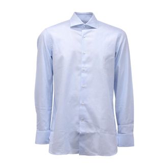 Sonrisa X814 Shirt - Heren - Zakelijke Overhemden - Blauw - S - Leer - Overhemden