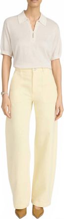 Frame Denim Womens The Bow Cargo Jean In Lemon