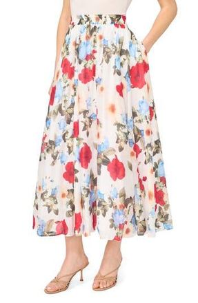 Ted Baker Floral Maxi Skirt in Ultra White at Nordstrom Rack, Size 00