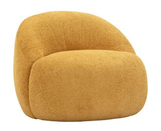 Mauro Ferretti Sill&oacute;n tela boucl&eacute; mostaza 81x78x64 cm