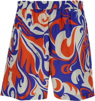 Dsquared2 Multicolored Palm Beach Waves Shorts