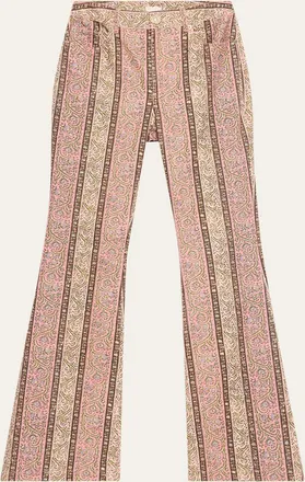 Cinq &agrave; Sept Pepper Paisley Flare Jeans