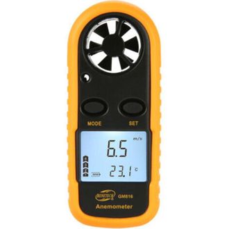 OEM Anem&oacute;metro Digital Gm816, Medidor De Velocidad Del Viento, Contador Lcd, Medidor De Flujo De Aire Port&aacute;til, Term&oacute;metro