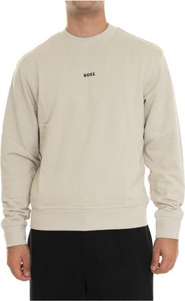 HUGO BOSS Heren, Sweatshirts & Hoodies, Beige, Maat: 2XL Katoen