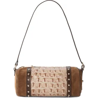 Brahmin Billie Leather Barrel Bag in Taupe Ensemble at Nordstrom