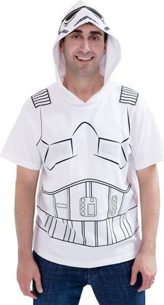 Star Wars Adult Men or Women Cosplay Hooded Tee in White Stormtrooper at Nordstrom, Size Xx-Large