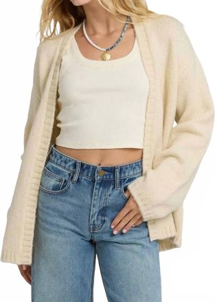 Billabong Soft Sun Cardigan In Ivory