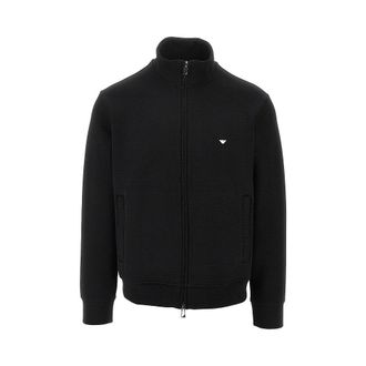 Emporio Armani Double jersey full-zip sweatshirt Man XL