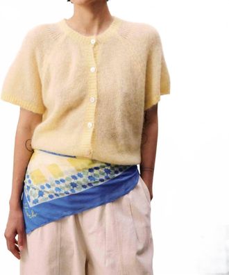 FRNCH Kawasan Butter Cardigan In Yellow