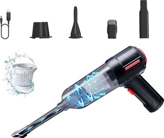 OEM Aspirador De Mano - 9000 Pa - Inal&aacute;mbrico Recargable - Para Coche Oficina Hogar - 20 Min Autonom&iacute;a - 365 G