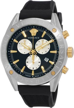 Versace V-Chrono Chronograph Quartz Black Dial Mens Watch VEHB00119