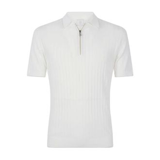 Eleventy Maglia Mezza Zip - male - Eleventy - Round-neck Knitwear - White - 2XL - Knitwear