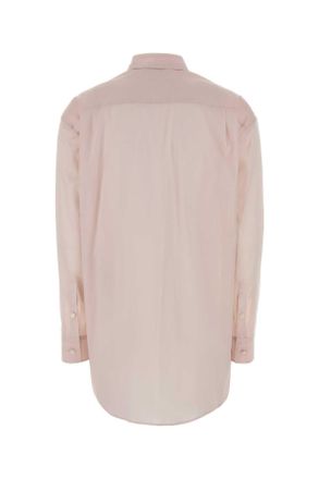 Jil Sander Womens Light Pink Muslin Shirt Seashell Exterior: Cotton Camicie