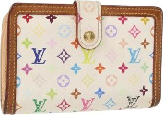 Louis Vuitton Pre-owned Wallets, female, White, Size: ONE SIZE Pre-owned Canvas Wallet