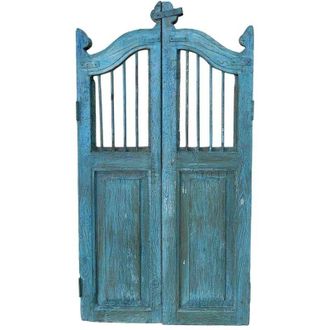 Wanderlust Deco Puerta De Madera Acabado Artesanal 80x3x103h Cm