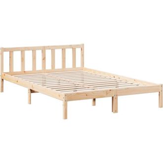 vidaXL Extra Long Bed Frame without Mattress 140x210 cm Solid Wood Pine Vidaxl