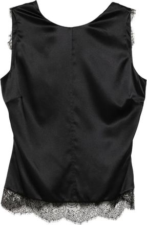 Tom Ford Top con finitura in pizzo - Nero